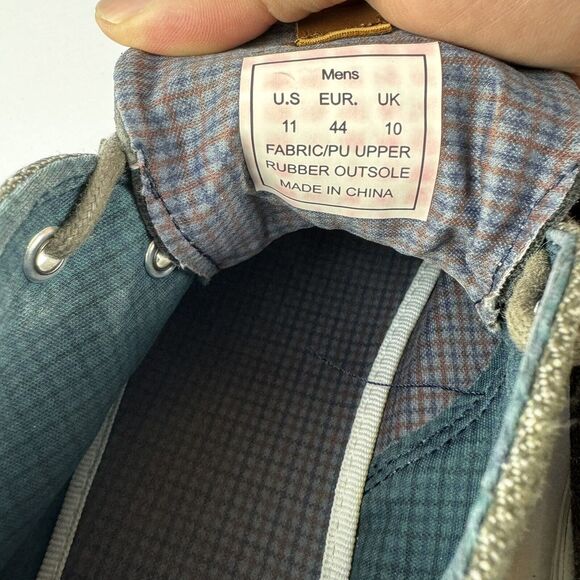 Ben Sherman Men’s Casual Sneakers Size 11, Grey Fabric/PU Upper, Trendy Design - Picture 16 of 16